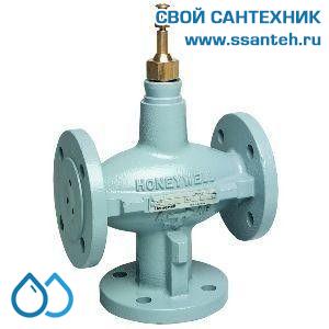 10227 Honeywell, V5329C1018 Клапан трехходовой линейный смесительный фланцевый, PN6, DN15, Kvs 4.0, 20мм, 2…170 °C