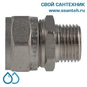 01162 Соединитель обжимной с переходом на нар.р. 16 х 3/4" 