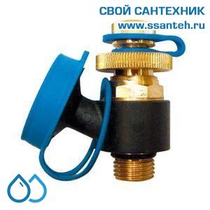 14491 HERZ, 1028421 Клапан измерительный с возможностью слива, обрат.поток, синий