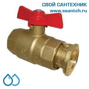 14727 HERZ 1226803 Кран шаровой для насосов с обратным клапаном 1"