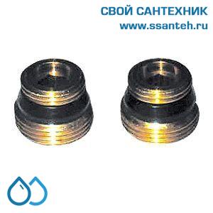 14814 HERZ, 1300212 Ниппель переходной с плоским уплот Rp1/2xG3/4, комп. 2 шт.