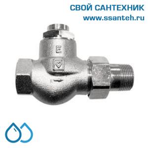 14862 HERZ 1372303 Клапан для отключения радиатора прямой, 1", Kvs 5,6 м3/час, PN 10 бар, 110°C, с высокой пропускной способностью