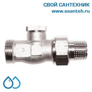 14880 HERZ 1373311 Клапан для отключения радиатора прямой, 1/2"-"ЕК", Kvs 1,9 м3/час, PN 10 бар, 110°C
