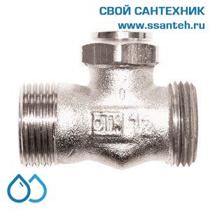 14907 HERZ, 1393701 Вентиль запорный RL-5 проходной 1/2" НР-НР, без штуцера