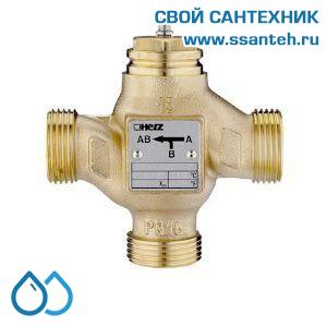 15047 HERZ 1403750 Клапан регулирующий трехходовой линейный резьбовой 2", PN16, Kvs 40,0, +140°C
