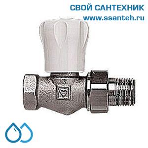 15326 HERZ 1552320 Клапан ручной радиаторный прямой, 3/8", Kvs 1,4 м3/час, PN 10 бар, 110°C, с точной предварительной настройкой.