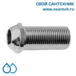 15385 HERZ, 1621802 Втулка резьб с цилиндрич резьбой, сфера конус 3/4"х70 мм нр.