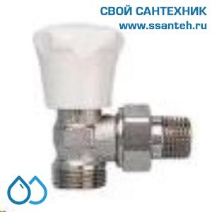 16045 HERZ 1684801 Клапан ручной радиаторный прямой, 1/2"-"ЕК", Kvs 3,0 м3/час, PN 10 бар, 110°C, с точной предварительной настройкой.