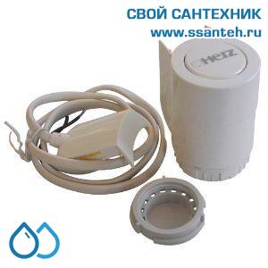 16153 HERZ, 1771112 Термоэлекрический привод для зонного регулирования, М28х1,5, 2-pt, 115Н, 24В, 4,0мм, 4,5мин, НЗ