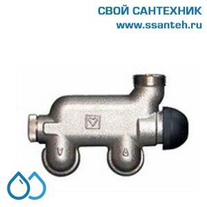 16293 HERZ, 1776531 Клапан четырехходовой 4WA-T35 прямой для одно- и двухтрубных систем 3/4"