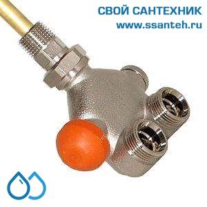 16315 HERZ, 1778462 Клапан четырехходовой VUA-50 угловой для однотрубных систем 1/2" 290/11