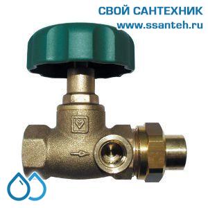 16727 HERZ, 2421512 Вентиль запорный Штремакс-АW, внут.резьба-наруж.резьба+пайка,3/4" 