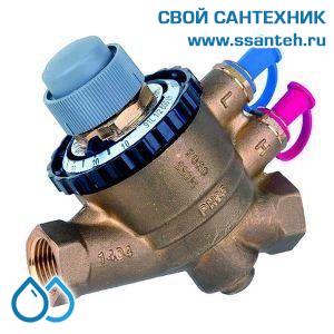 17912 Honeywell, V5004TY10201500 Регулятор расхода клапан Kombi-QM муфтовый, DN20, PN25, 120C, 35-400кПа, 0,45-1,5 м3/ч, 2,5 мм