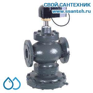 17929 Honeywell, V5004TF1125 Регулятор расхода клапан Kombi-QM фланцевый, DN125, PN16, 120C, 30-400кПа, 8,0-80,0 м3/ч, с мотором