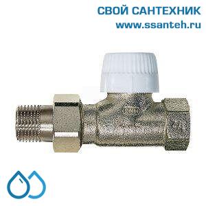 17978 Honeywell V2020DUB20 Клапан термостатический радиаторный прямой, 3/4", Kvs 1.7, Ру 10, 130 С, dPmax=1бар, соединение с резьбой до кольца, высокий рас