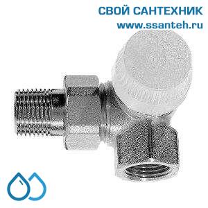 17981 Honeywell V2000RUB15 Клапан термостатический радиаторный трехосевой правый, 1/2", Kvs 1.0, Ру 10, 130 С, dPmax=1бар, высокий расход
