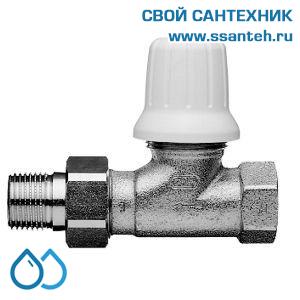 18014 Honeywell, V2605D0010 Клапан ручной радиаторный регулировочный прямой, 3/8", Kvs 1.3, Ру 10, 120С, с предварительной настройкой