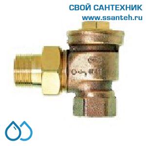 18032 Honeywell, V2440E0015 Клапан запорно-настроечный радиаторный угловой, 1/2", Kvs 7.0, Ру 10, 130С, для гравитационных систем