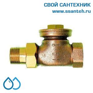 18035 Honeywell, V2440D0015 Клапан запорно-настроечный радиаторный прямой, 1/2", Kvs 5.0, Ру 10, 130С, для гравитационных систем