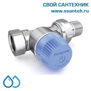 18890 Honeywell V2100DPI15 Клапан термостатический радиаторный прямой, 1/2", PN 10, 20-140 л/час, 130 С, dP=0,1...0,6бар, с регулятором перепада давления