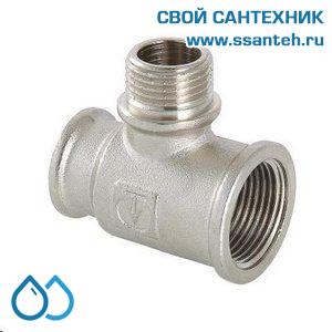 18936 Тройник с переходом на наружную резьбу, 3/4" - 1/2" - 1/2" вн.-нар.-вн.