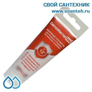 23418 СантехМастерГель Гель-герметик для резьбовых и фланцевых соединений, красный, 35 гр., тюбик, с еврослотом, до 1 1/2"