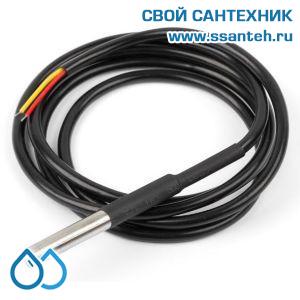 23496 PF02-65-10M Датчик температуры теплоносителя, IP65, NTC 2 кОм, -40...+150°C, L=55 мм, d=6 мм, кабель 10 м