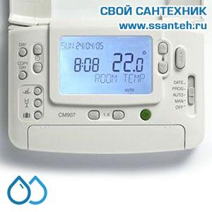 07033 Honeywell CMT907A1041 Комнатный хронотермостат CM907, 5-35С, SPDT, 230В, 8(3)А, эко режим, прогпамма 7 дней на 24 часа, PI-регулятор