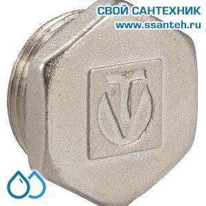 00809 Заглушка резьбовая латунная 1 НР