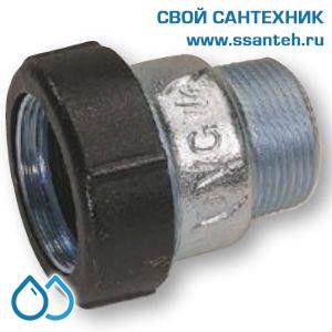08818 Обжимное соединение чугунное, НР 1"
